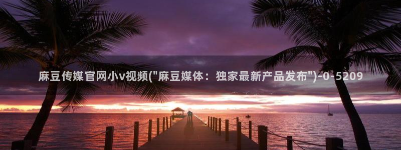 麻豆视频更新：麻豆传媒官网小v视频(\